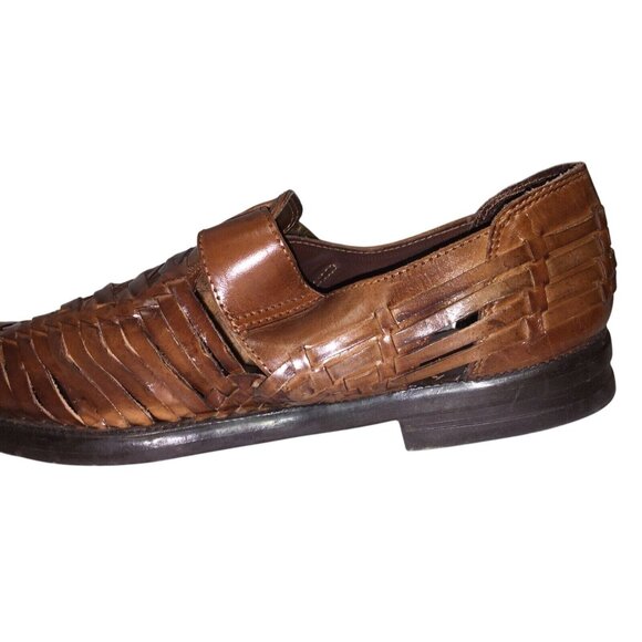 VERDE INTERNATIONAL Mens Brown Leather Hurache Sandals Sz 9.5 - Picture 5 of 8